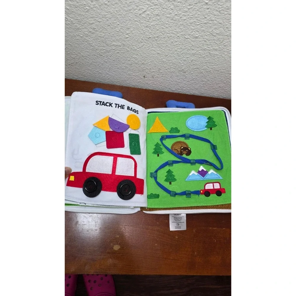 Curious Columbus Fabric Activity Book AWAY‎ WE GO Interactive Soft Travel Book